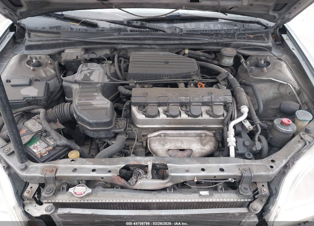 2001 HONDA CIVIC LX VIN: 1HGEM22541L032322