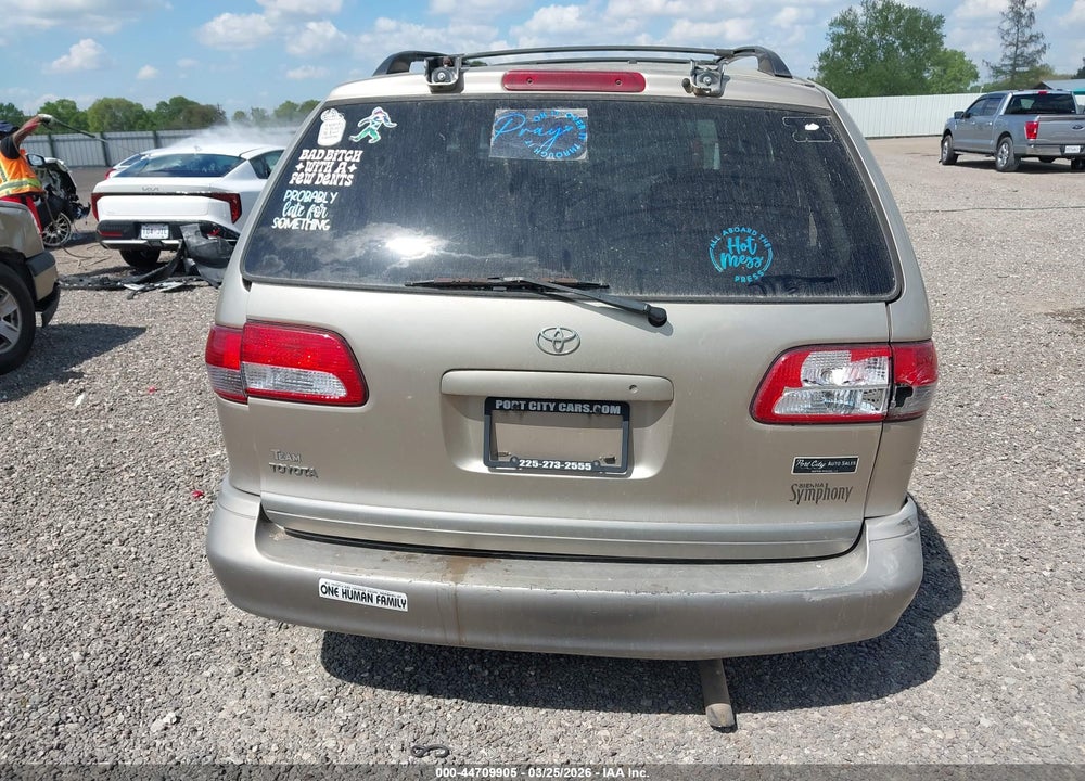 2003 TOYOTA SIENNA LE VIN: 4T3ZF13C33U525507