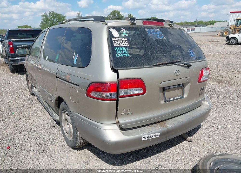 2003 TOYOTA SIENNA LE VIN: 4T3ZF13C33U525507