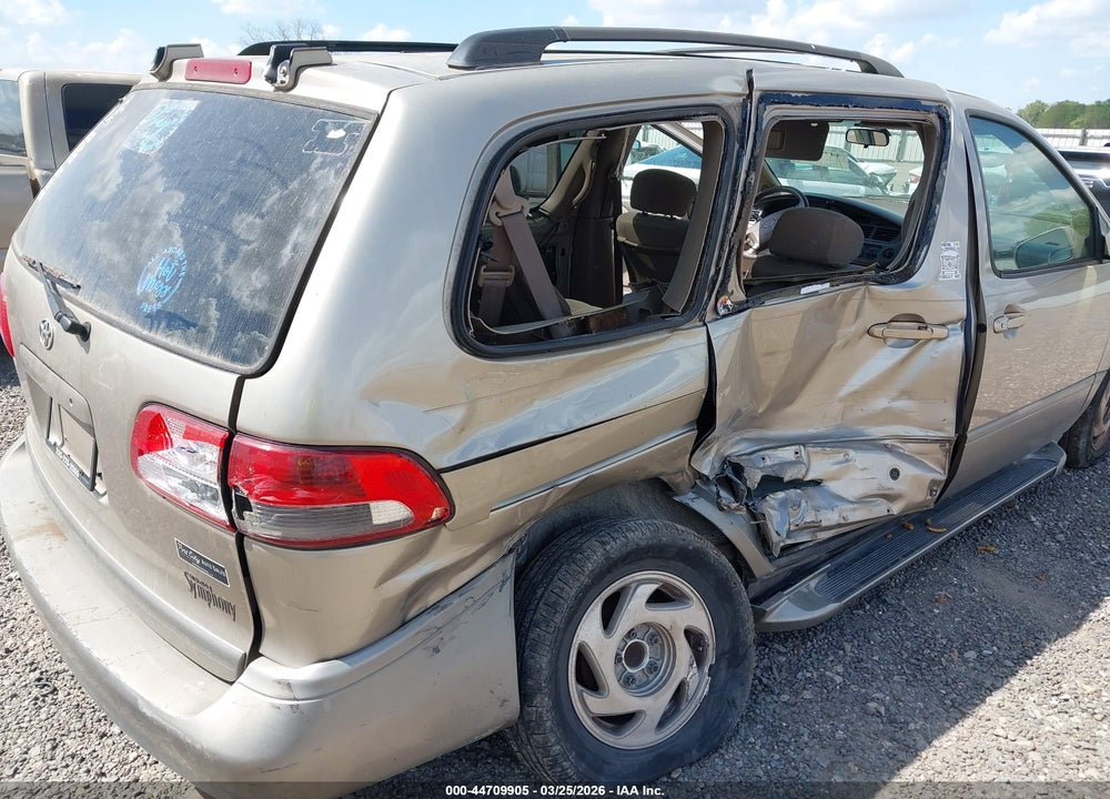 2003 TOYOTA SIENNA LE VIN: 4T3ZF13C33U525507