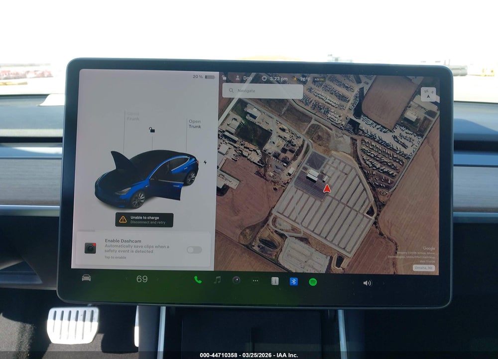 2020 TESLA MODEL 3 PERFORMANCE DUAL MOTOR ALL-WHEEL DRIVE VIN: 5YJ3E1EC3LF807819