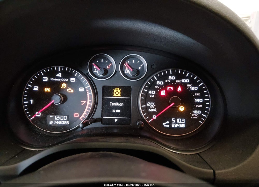 2010 AUDI A3 2.0T PREMIUM VIN: WAUKEBFM6AA168556