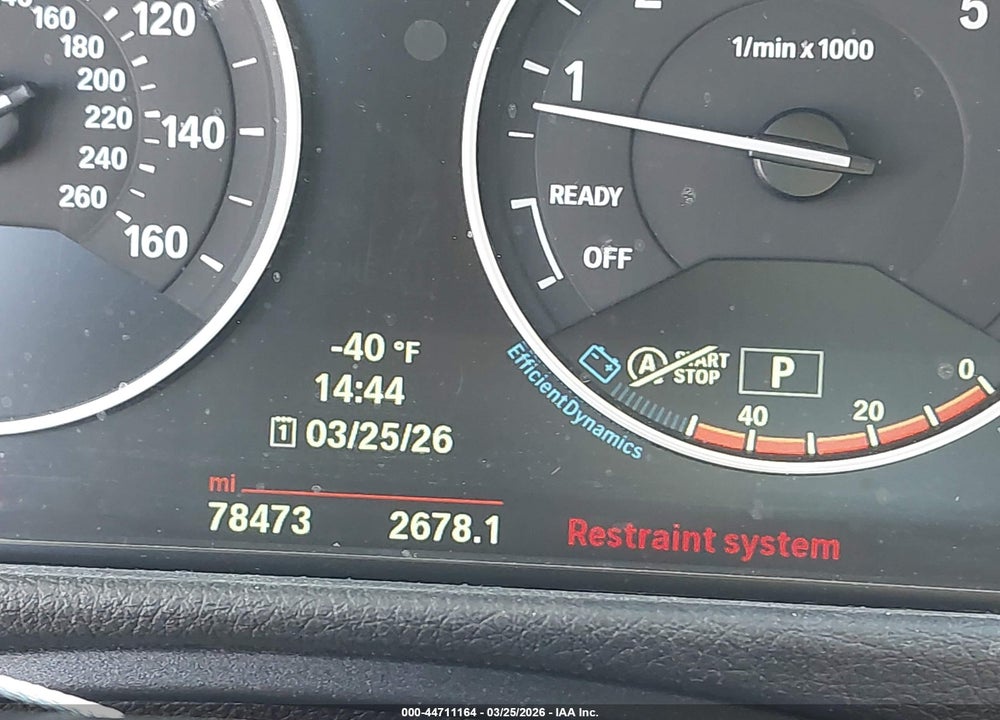 2014 BMW 335I VIN: WBA3A9C55EF478468