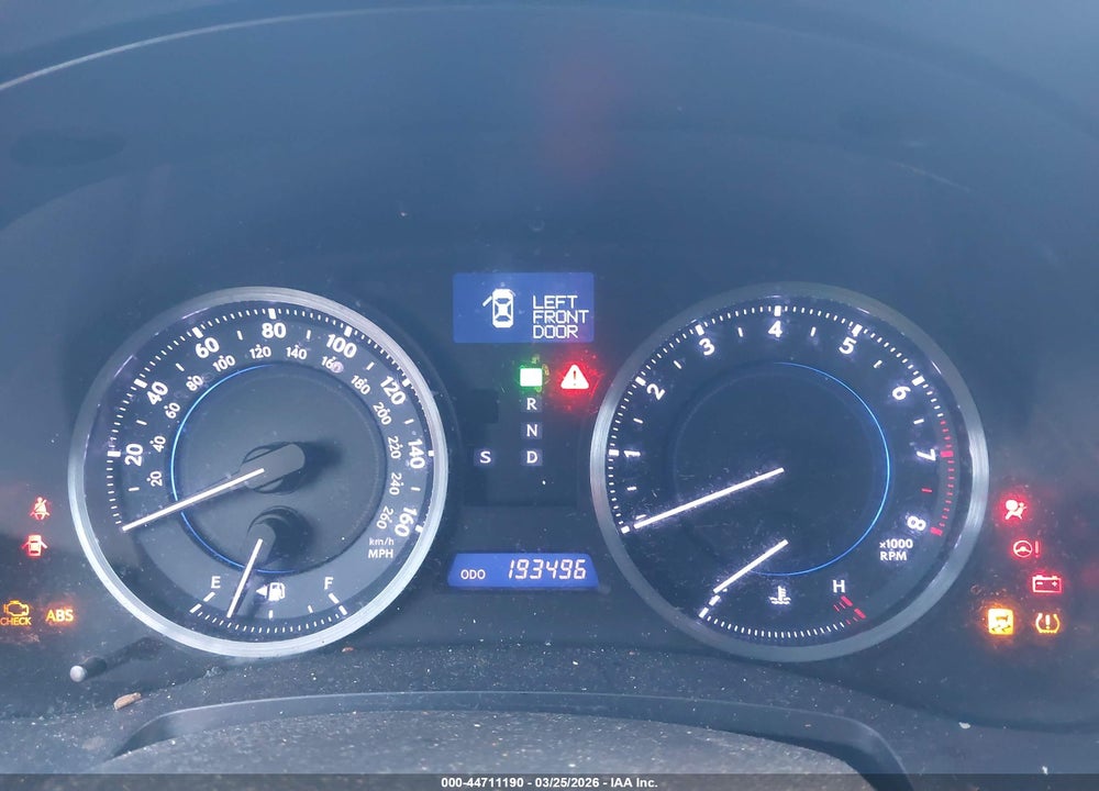 2013 LEXUS IS 250 VIN: JTHBF5C29D5191944