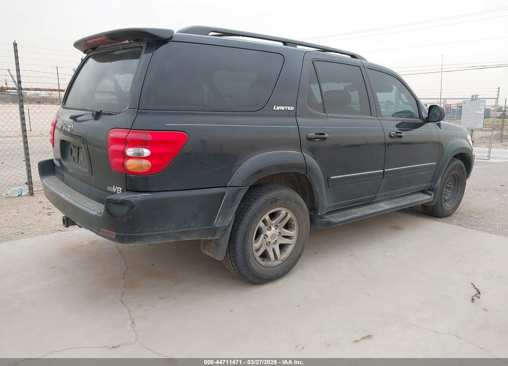 2004 TOYOTA SEQUOIA LIMITED V8 VIN: 5TDZT38A74S230828
