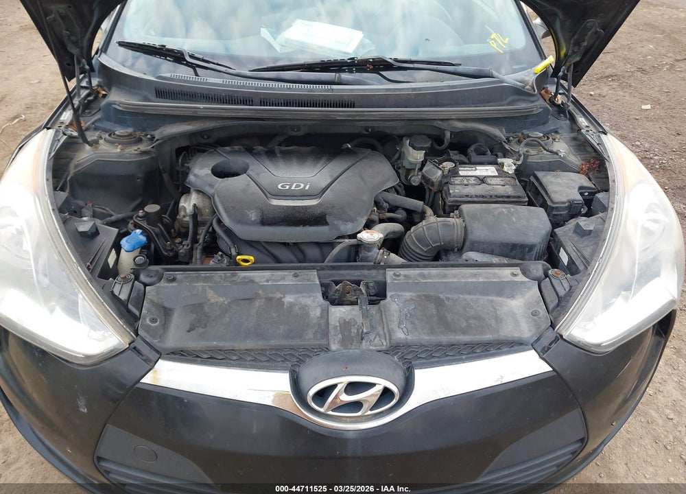 2012 HYUNDAI VELOSTER BASE W/GRAY VIN: KMHTC6AD5CU067341