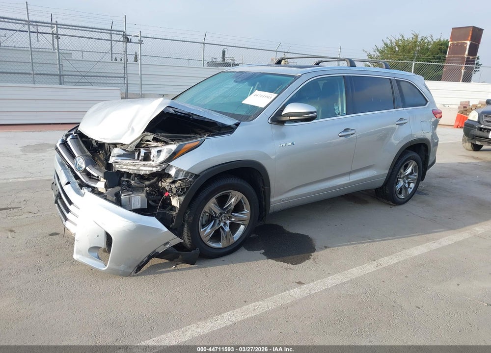 2018 TOYOTA HIGHLANDER HYBRID LIMITED PLATINUM VIN: 5TDDGRFH7JS044901