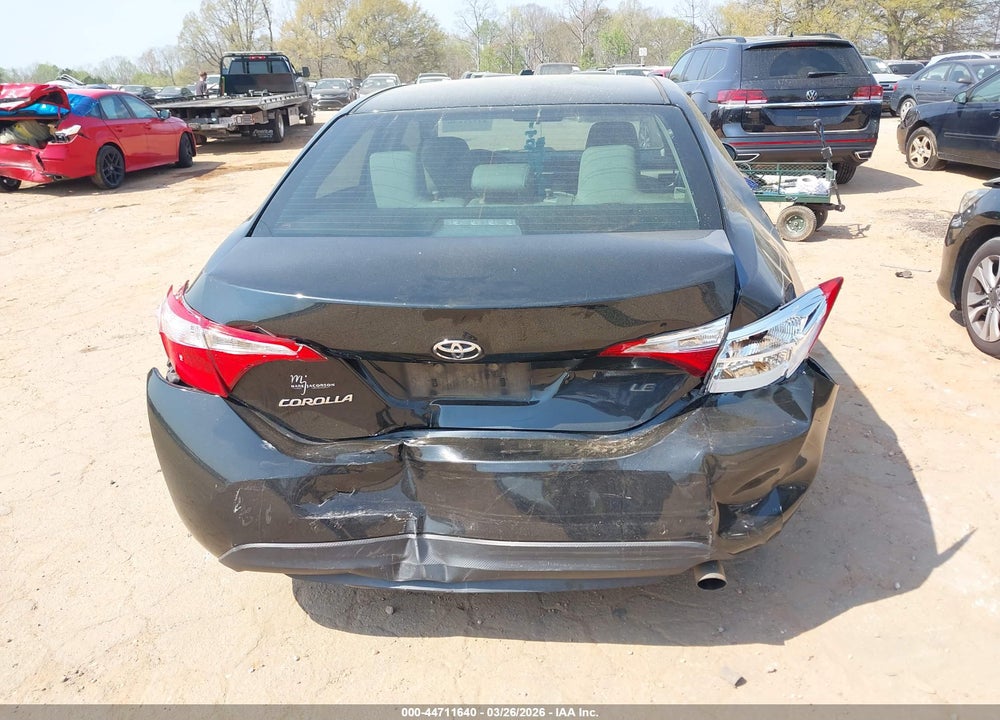 2016 TOYOTA COROLLA LE VIN: 2T1BURHE6GC674512
