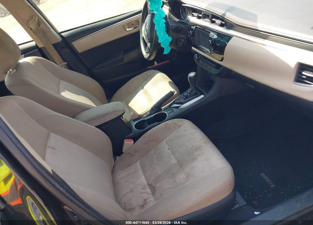 2016 TOYOTA COROLLA LE VIN: 2T1BURHE6GC674512