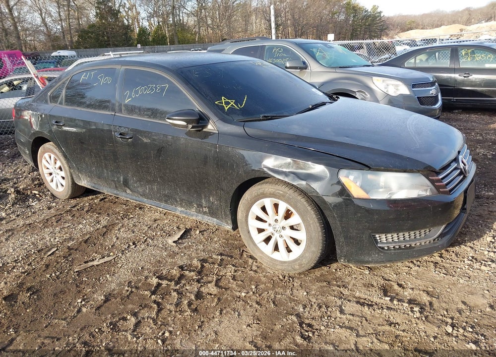 2012 VOLKSWAGEN PASSAT 2.5L S VIN: 1VWAH7A3XCC089459
