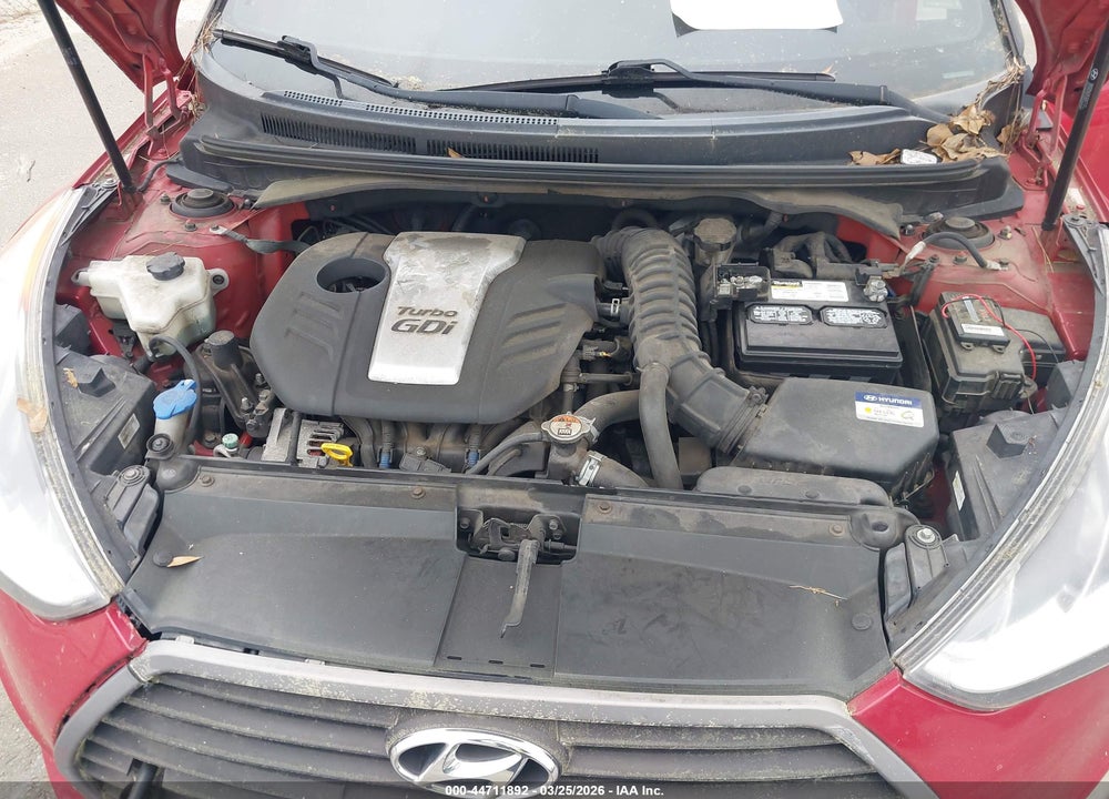 2016 HYUNDAI VELOSTER TURBO VIN: KMHTC6AE7GU277437