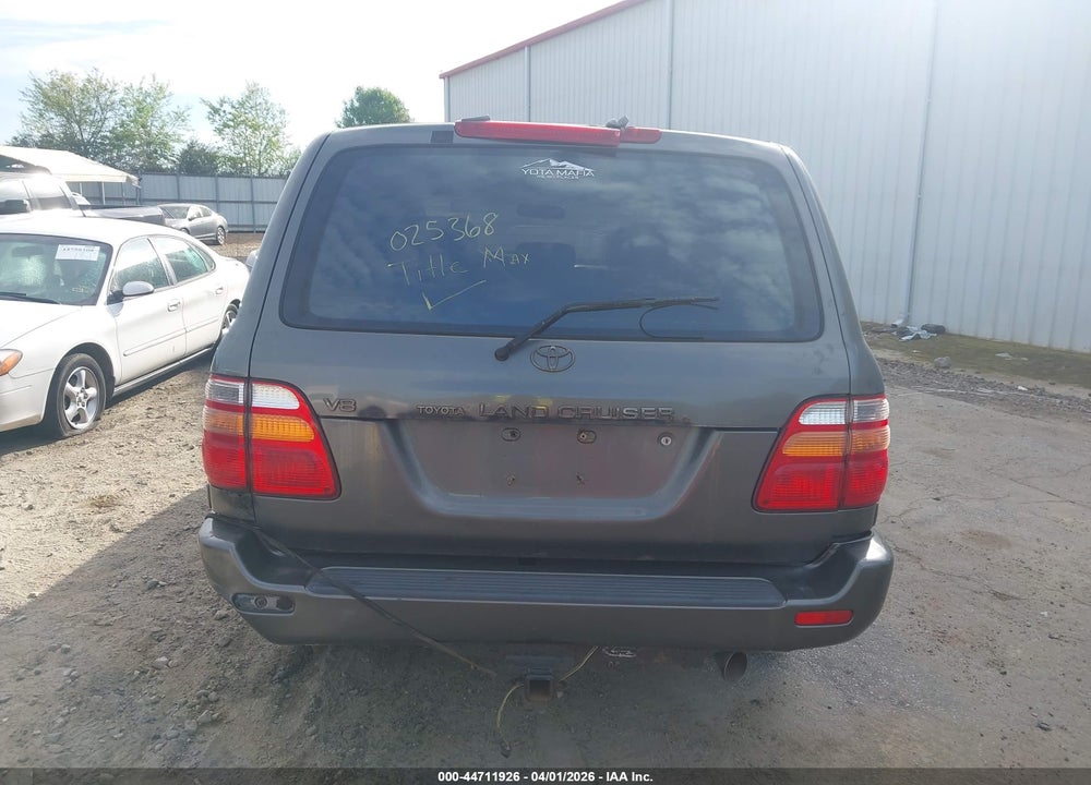 2002 TOYOTA LAND CRUISER VIN: JTEHT05J622025368