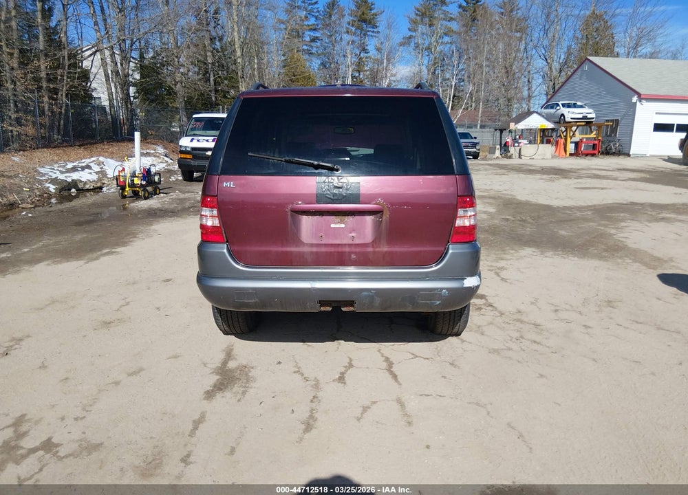 1999 MERCEDES-BENZ ML 320 VIN: 4JGAB54E1XA054831
