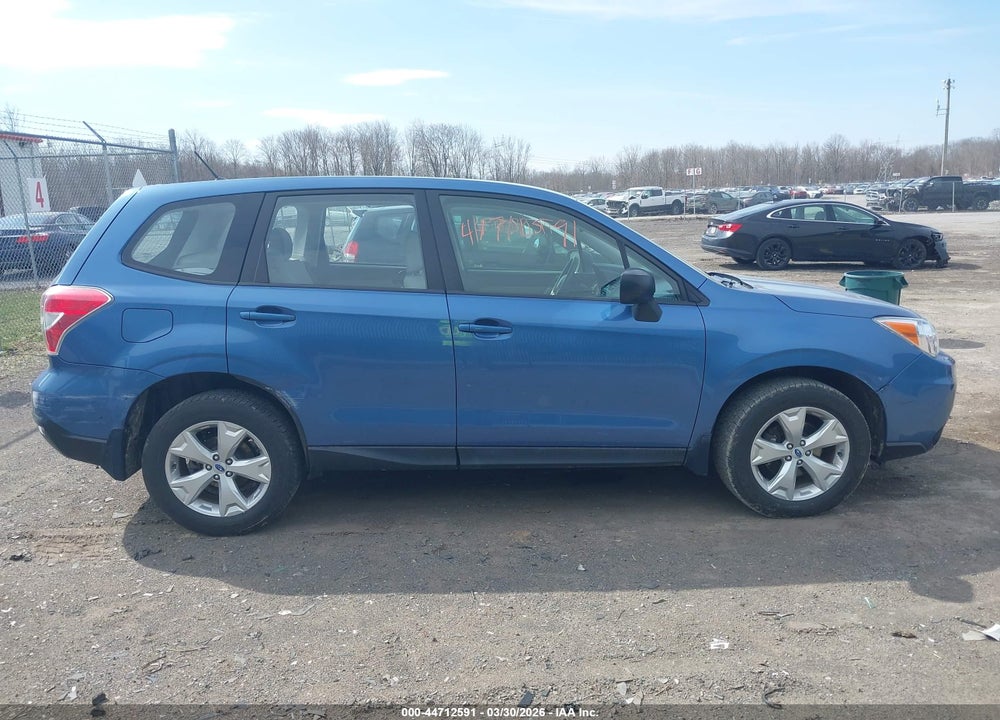 2015 SUBARU FORESTER 2.5I VIN: JF2SJAAC6FH542199