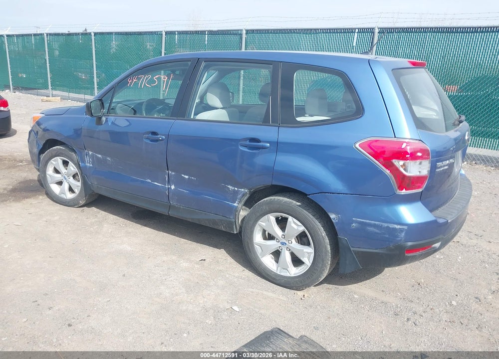 2015 SUBARU FORESTER 2.5I VIN: JF2SJAAC6FH542199