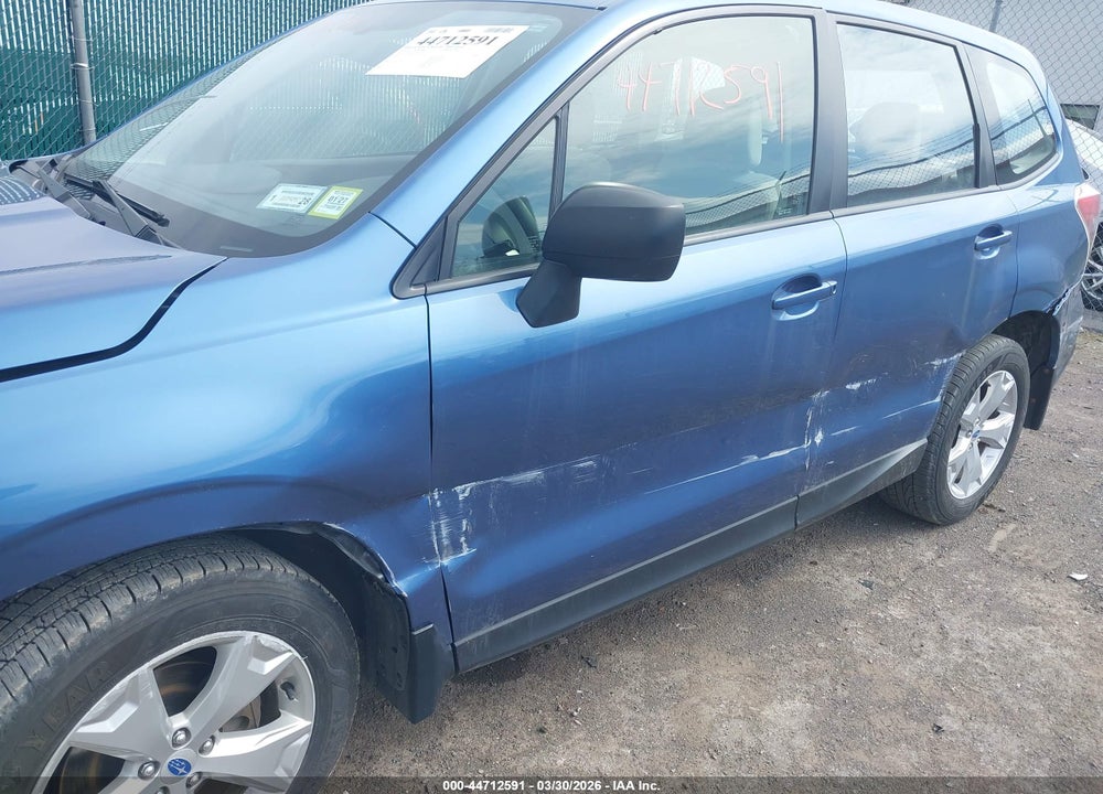 2015 SUBARU FORESTER 2.5I VIN: JF2SJAAC6FH542199