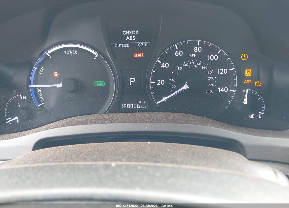 2013 LEXUS RX 450H VIN: JTJZB1BA7D2007130