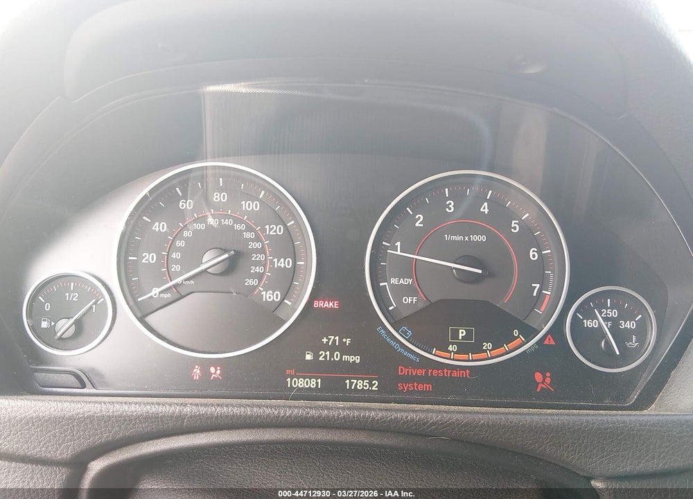 2015 BMW 335I VIN: WBA3A9G52FNT09445