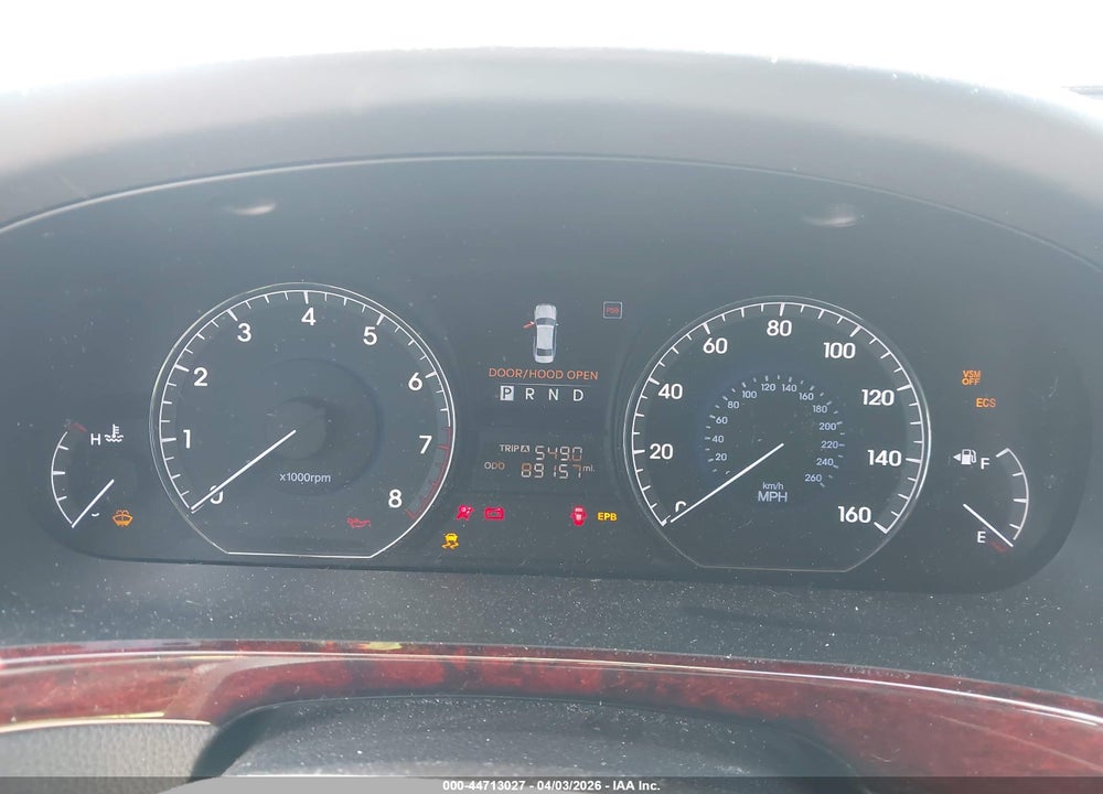 2012 HYUNDAI EQUUS SIGNATURE VIN: KMHGH4JH3CU053187