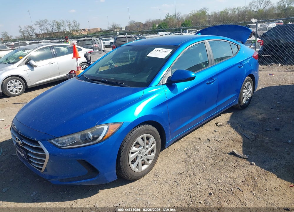 2017 HYUNDAI ELANTRA SE VIN: KMHD74LFXHU223330