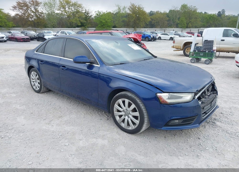2013 AUDI A4 2.0T PREMIUM VIN: WAUAFAFL5DN022334