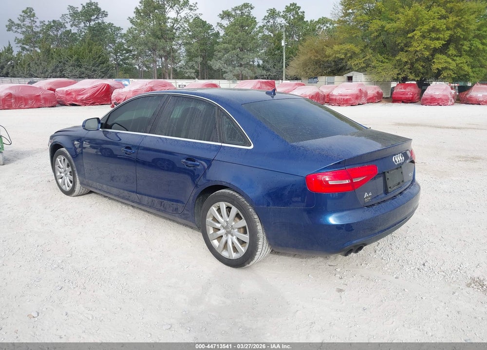 2013 AUDI A4 2.0T PREMIUM VIN: WAUAFAFL5DN022334