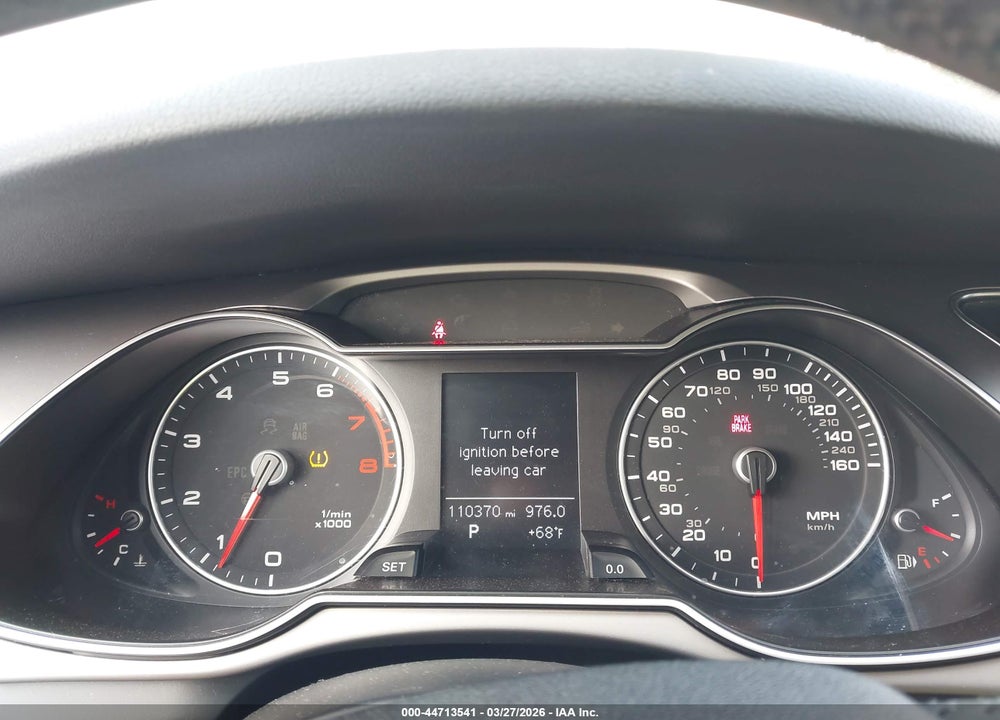 2013 AUDI A4 2.0T PREMIUM VIN: WAUAFAFL5DN022334