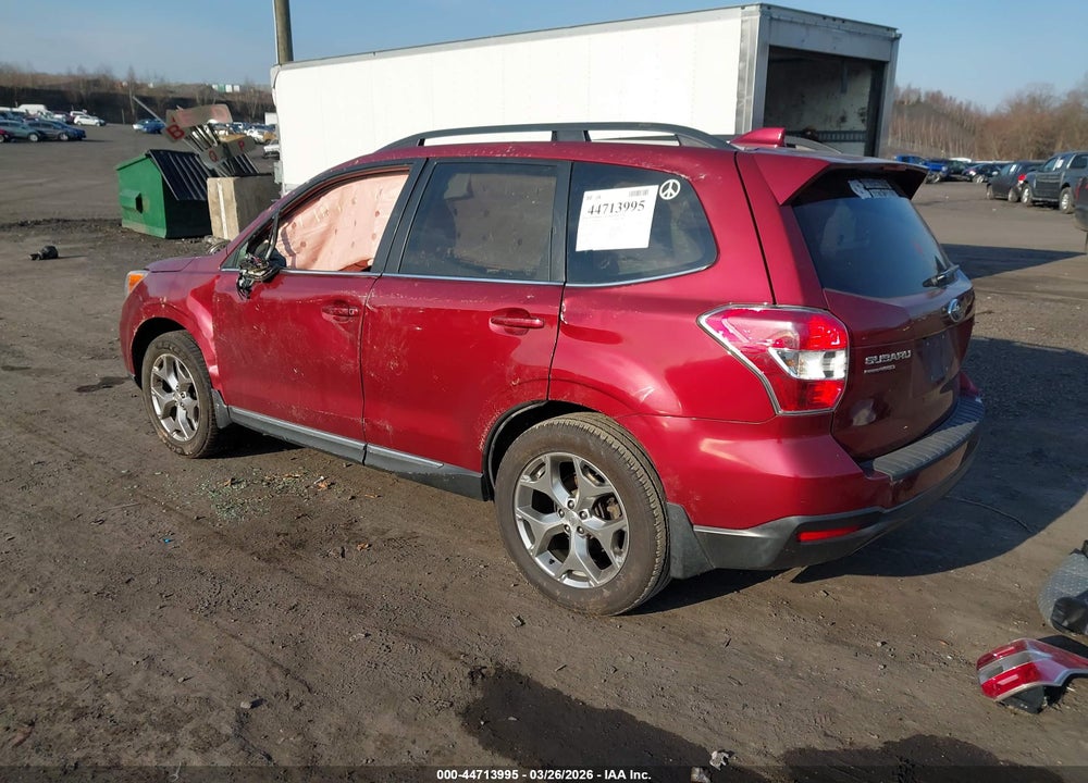 2016 SUBARU FORESTER 2.5I TOURING VIN: JF2SJAXC6GH402324