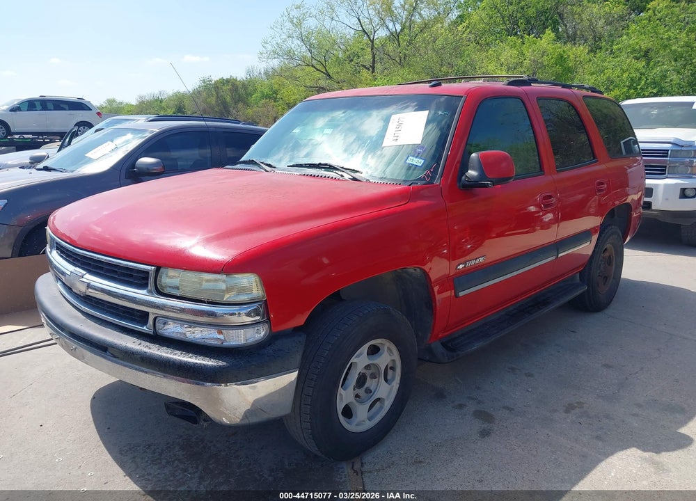 2002 CHEVROLET TAHOE LT VIN: 1GNEC13Z82R310321