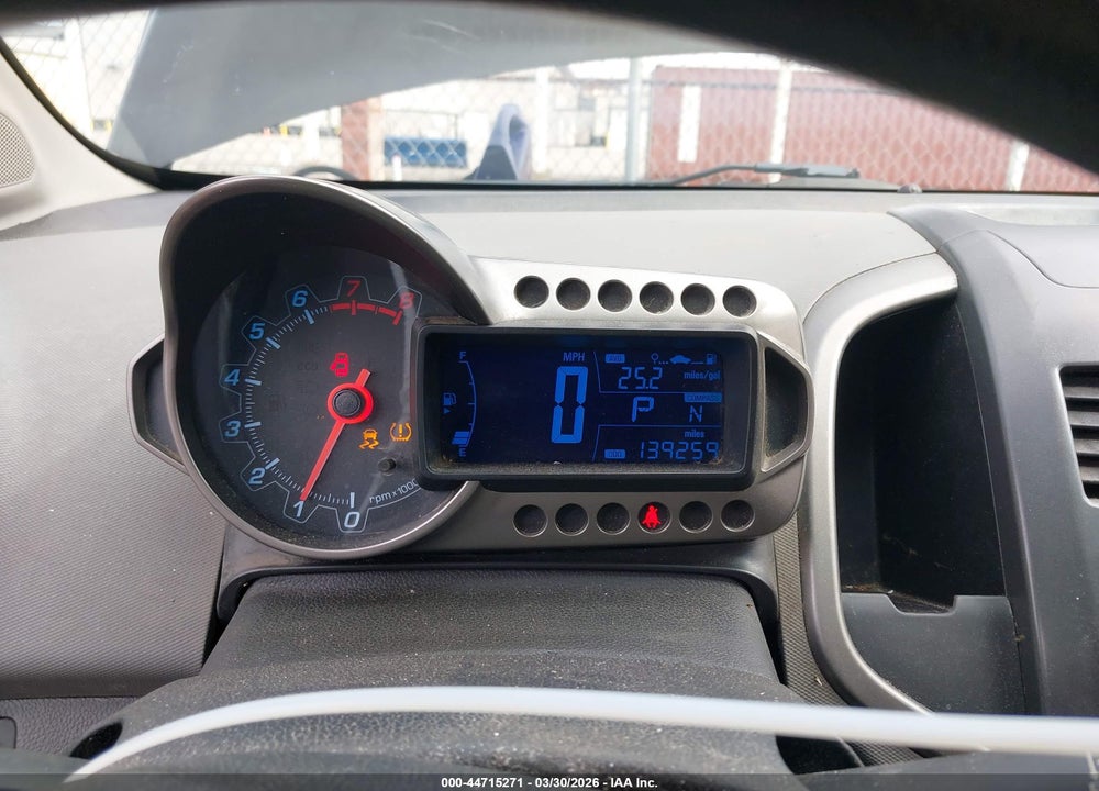 2012 CHEVROLET SONIC 2LT VIN: 1G1JC6SH8C4122872