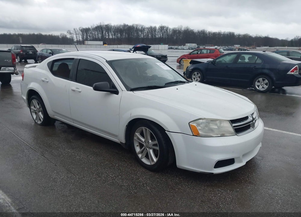 2012 DODGE AVENGER SE VIN: 1C3CDZAG0CN254806