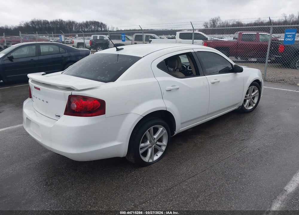 2012 DODGE AVENGER SE VIN: 1C3CDZAG0CN254806