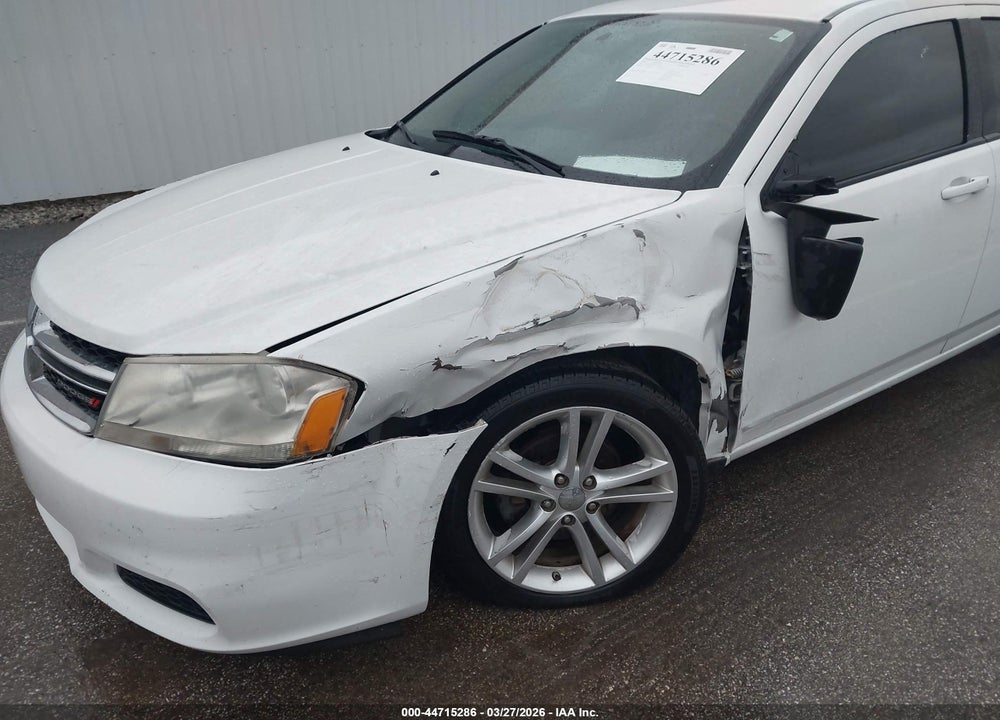 2012 DODGE AVENGER SE VIN: 1C3CDZAG0CN254806