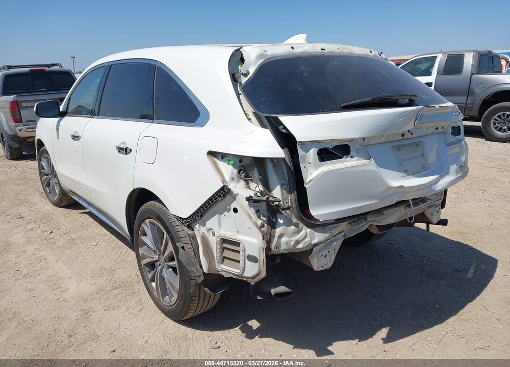 2017 ACURA MDX TECHNOLOGY PACKAGE VIN: 5FRYD4H5XHB001926