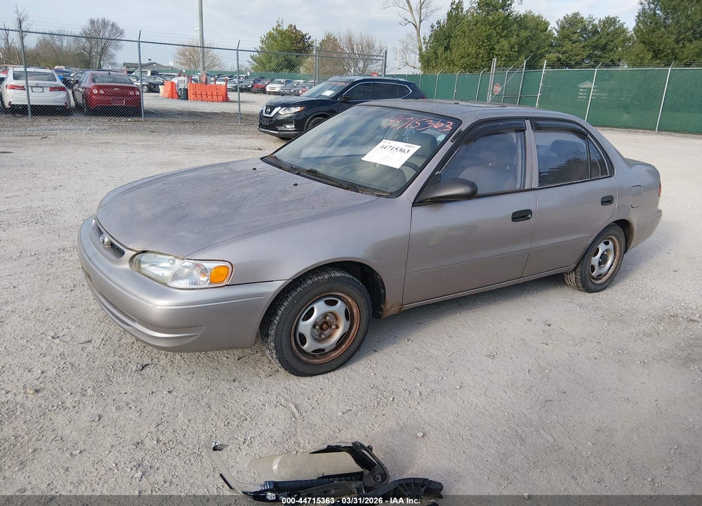2000 TOYOTA COROLLA VE VIN: 2T1BR12E7YC282894