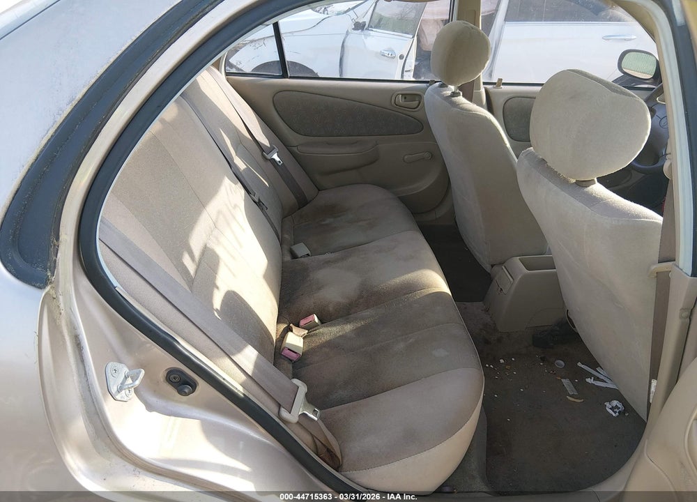 2000 TOYOTA COROLLA VE VIN: 2T1BR12E7YC282894