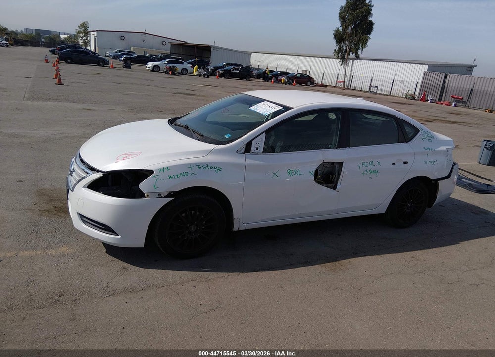 2015 NISSAN SENTRA SV VIN: 3N1AB7AP9FL689425