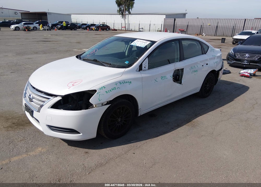 2015 NISSAN SENTRA SV VIN: 3N1AB7AP9FL689425