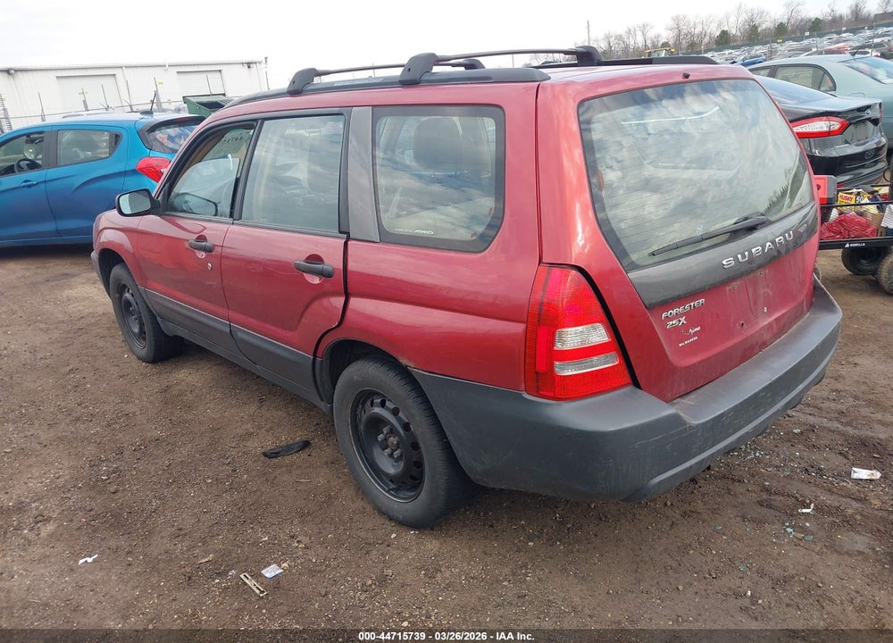 2005 SUBARU FORESTER 2.5X VIN: JF1SG63695G752775