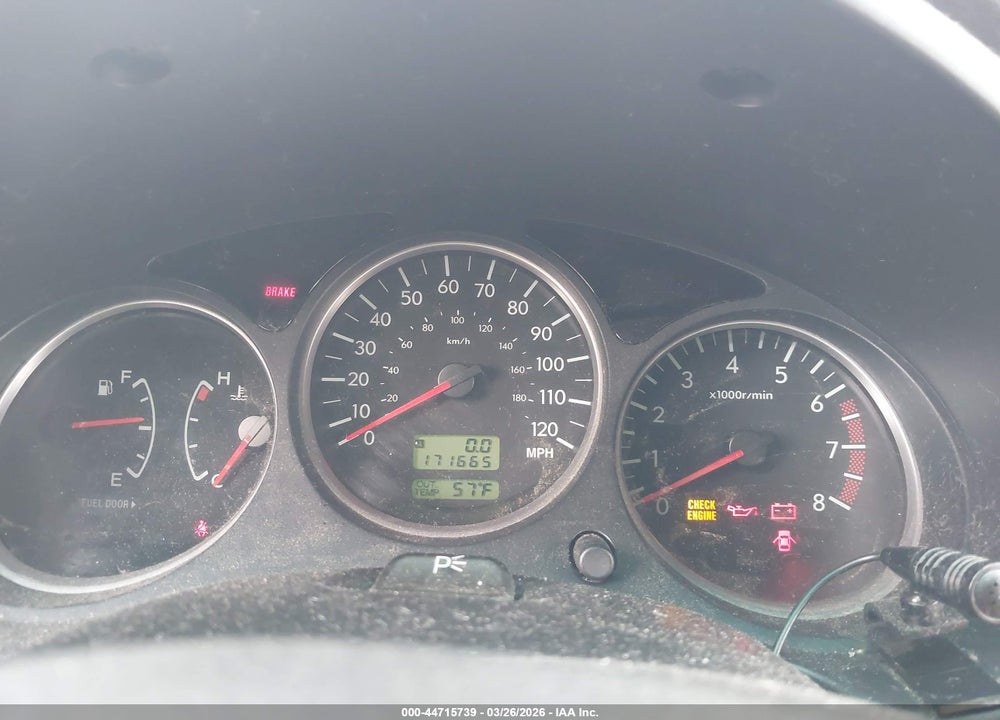 2005 SUBARU FORESTER 2.5X VIN: JF1SG63695G752775