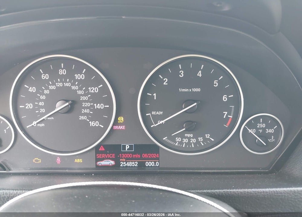 2013 BMW 320I XDRIVE VIN: WBA3C3C56DF981495
