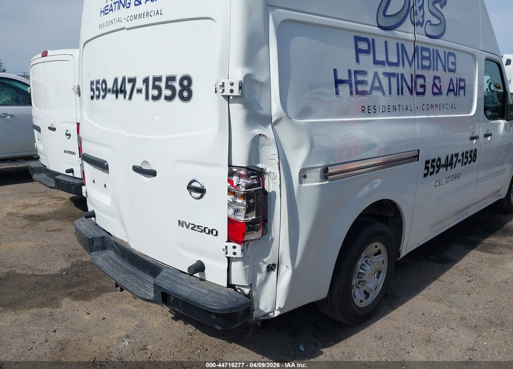 2021 NISSAN NV CARGO NV2500 HD SV HIGH ROOF V8 VIN: 1N6AF0LY9MN811208