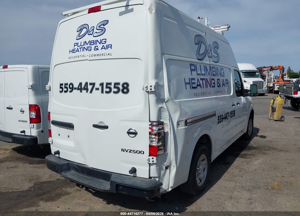 2021 NISSAN NV CARGO NV2500 HD SV HIGH ROOF V8 VIN: 1N6AF0LY9MN811208
