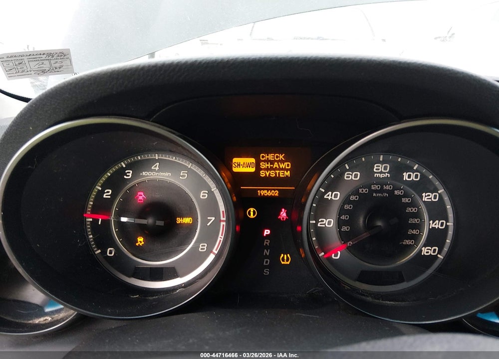 2010 ACURA MDX 3.7L (A6) VIN: 2HNYD2H2XAH521436