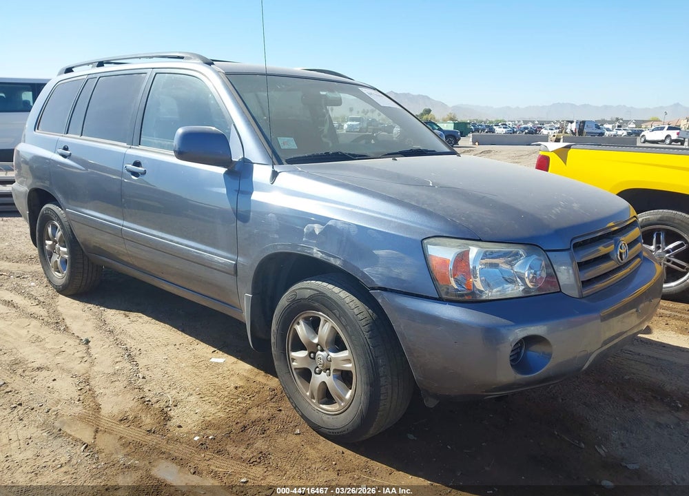 2006 TOYOTA HIGHLANDER V6 VIN: JTEGP21A160125512