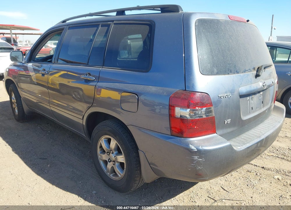 2006 TOYOTA HIGHLANDER V6 VIN: JTEGP21A160125512