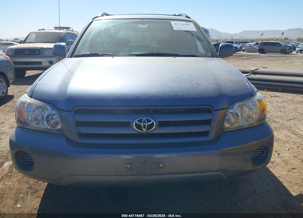 2006 TOYOTA HIGHLANDER V6 VIN: JTEGP21A160125512