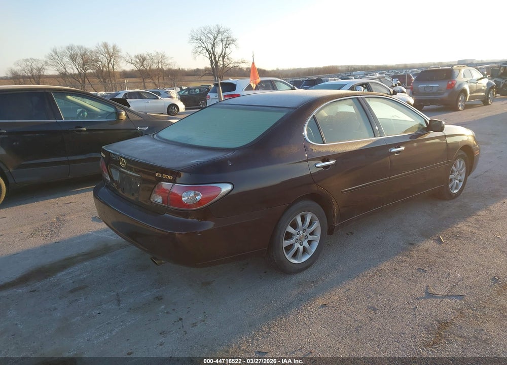 2003 LEXUS ES 300 VIN: JTHBF30G030106487