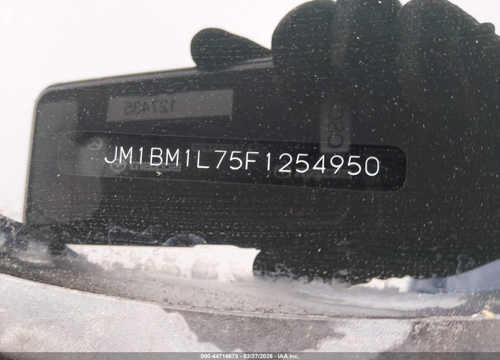 2015 MAZDA 3 I TOURING VIN: JM1BM1L75F1254950