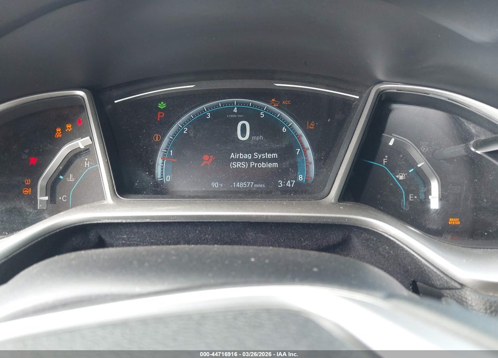 2019 HONDA CIVIC EX VIN: 19XFC1F35KE215375